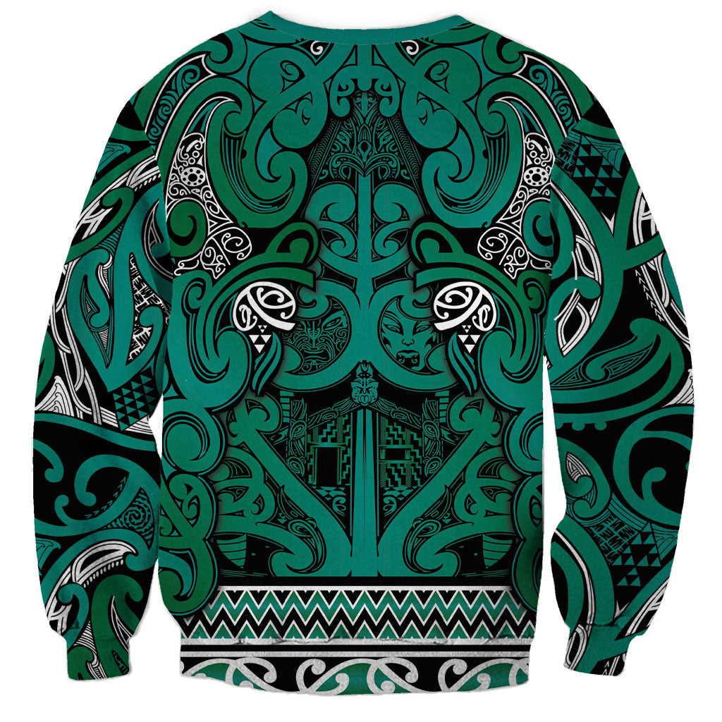 Aotearoa Iwi Ngai Tahu Sweatshirt Maori Wharenui House Tribal Pattern