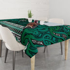 Aotearoa Iwi Ngai Tahu Tablecloth Maori Wharenui House Tribal Pattern
