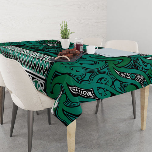 Aotearoa Iwi Ngai Tahu Tablecloth Maori Wharenui House Tribal Pattern