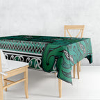 Aotearoa Iwi Ngai Tahu Tablecloth Maori Wharenui House Tribal Pattern
