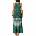 Aotearoa Iwi Ngai Tahu Tank Maxi Dress Maori Wharenui House Tribal Pattern