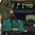 Aotearoa Iwi Ngai Tahu Travel Bag Maori Wharenui House Tribal Pattern