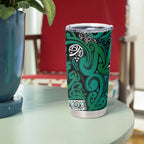 Aotearoa Iwi Ngai Tahu Tumbler Cup Maori Wharenui House Tribal Pattern
