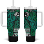Aotearoa Iwi Ngai Tahu Tumbler With Handle Maori Wharenui House Tribal Pattern