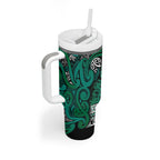 Aotearoa Iwi Ngai Tahu Tumbler With Handle Maori Wharenui House Tribal Pattern