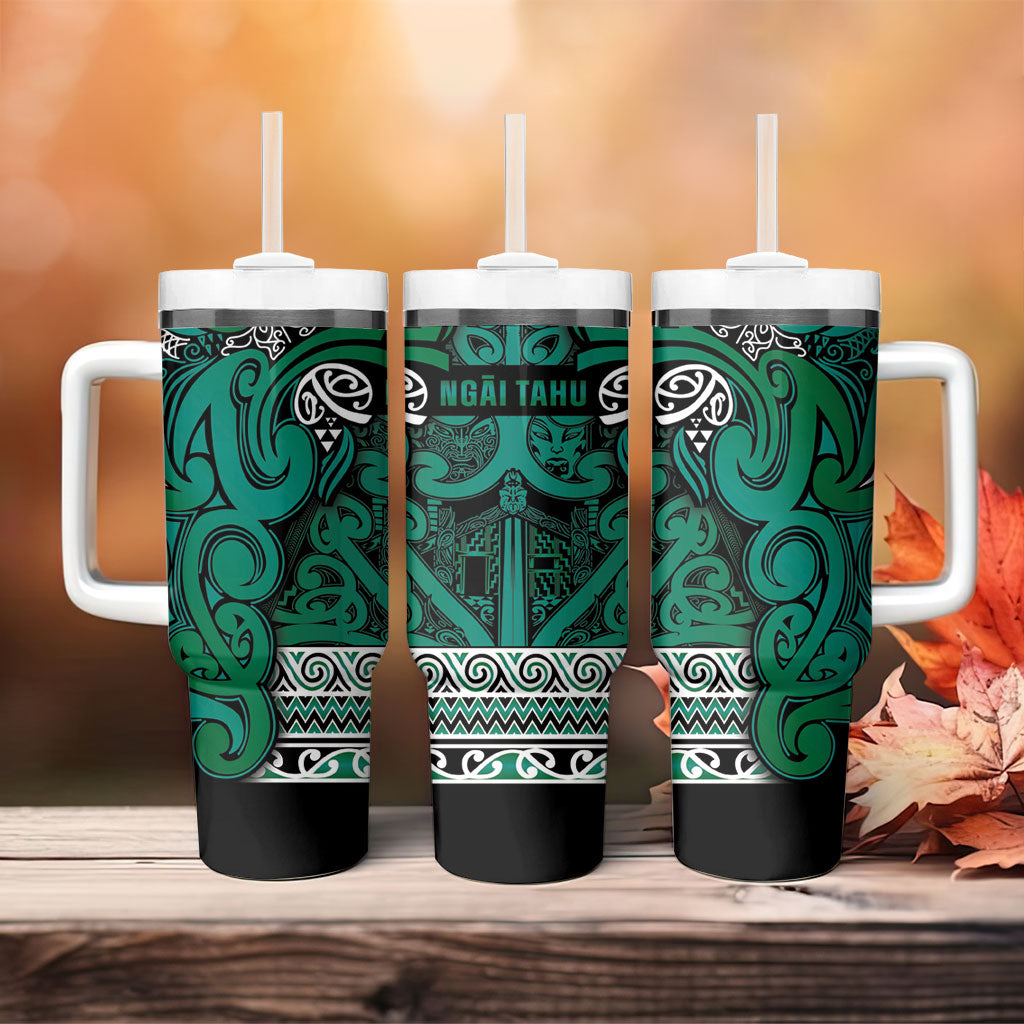 Aotearoa Iwi Ngai Tahu Tumbler With Handle Maori Wharenui House Tribal Pattern