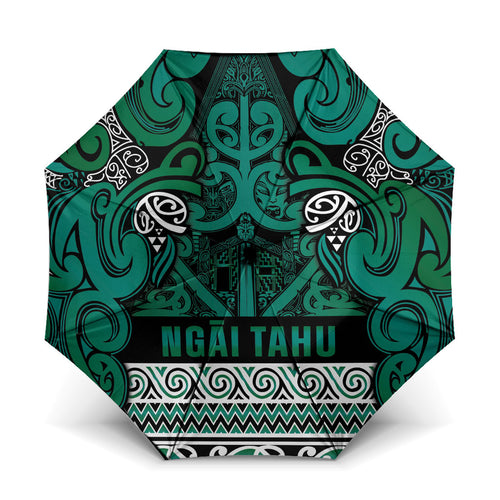Aotearoa Iwi Ngai Tahu Umbrella Maori Wharenui House Tribal Pattern