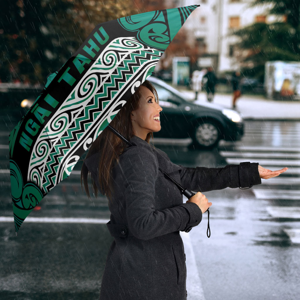 Aotearoa Iwi Ngai Tahu Umbrella Maori Wharenui House Tribal Pattern
