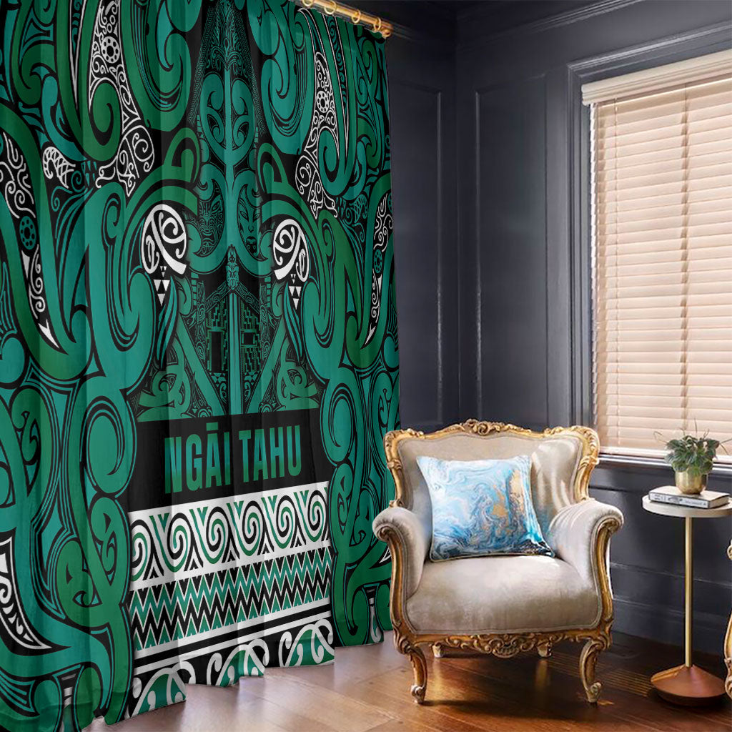 Aotearoa Iwi Ngai Tahu Window Curtain Maori Wharenui House Tribal Pattern