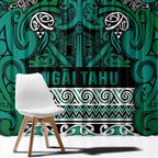 Aotearoa Iwi Ngai Tahu Window Curtain Maori Wharenui House Tribal Pattern