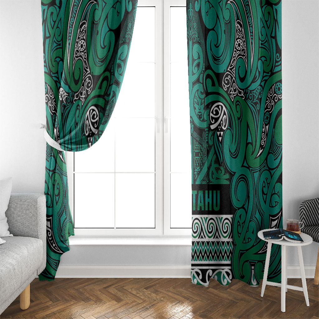 Aotearoa Iwi Ngai Tahu Window Curtain Maori Wharenui House Tribal Pattern