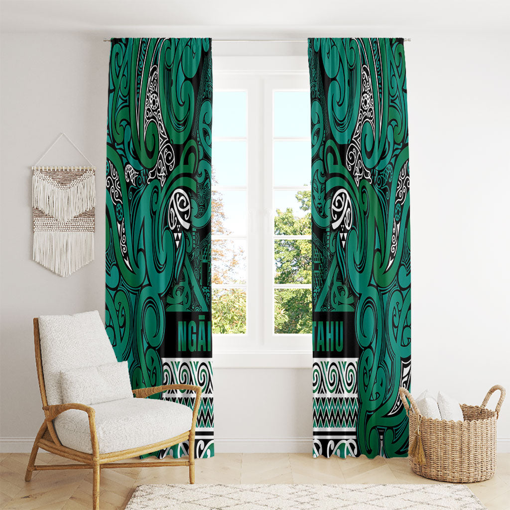 Aotearoa Iwi Ngai Tahu Window Curtain Maori Wharenui House Tribal Pattern