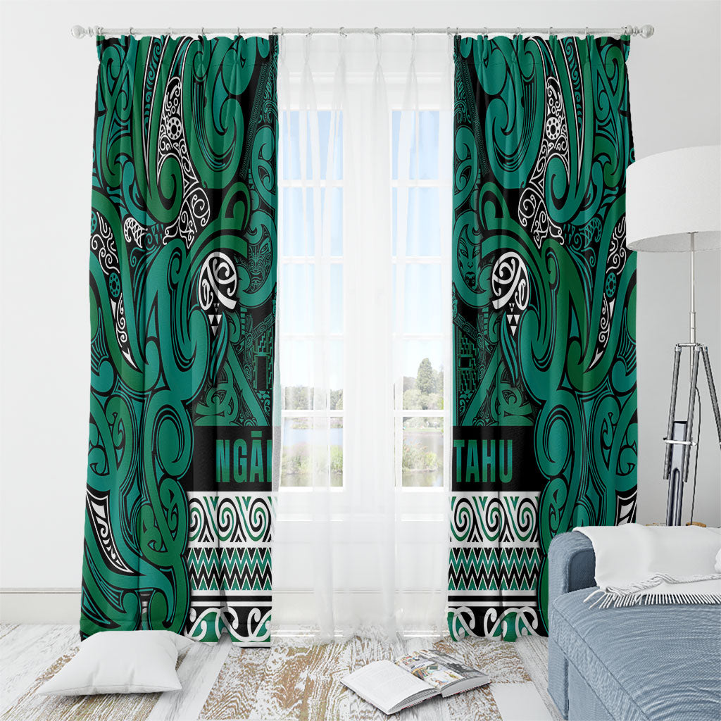 Aotearoa Iwi Ngai Tahu Window Curtain Maori Wharenui House Tribal Pattern
