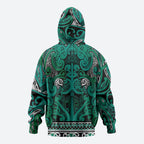 Aotearoa Iwi Ngai Tahu Zip Hoodie Maori Wharenui House Tribal Pattern