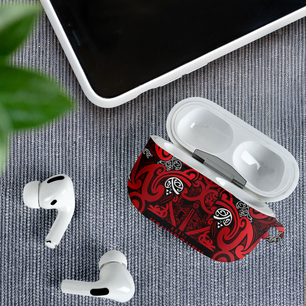 Aotearoa Iwi Ngati Kahungunu AirPods Case Maori Wharenui House Tribal Pattern