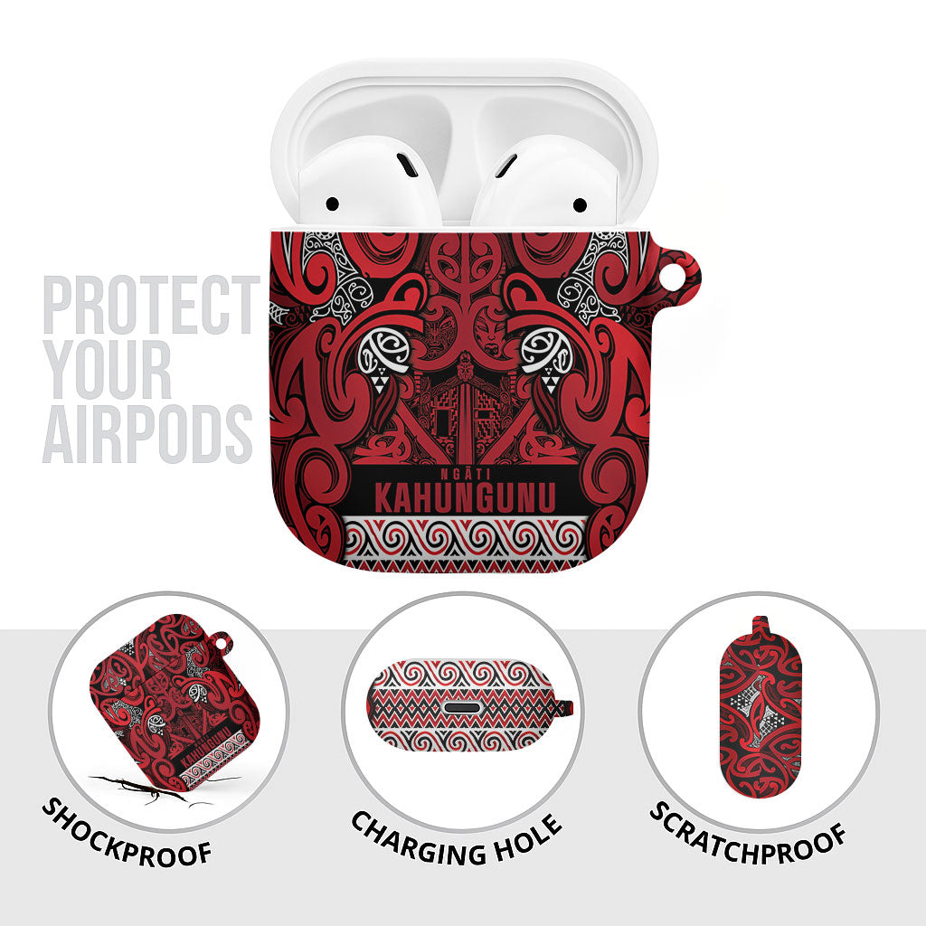 Aotearoa Iwi Ngati Kahungunu AirPods Case Maori Wharenui House Tribal Pattern