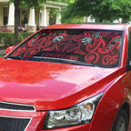Aotearoa Iwi Ngati Kahungunu Auto Sun Shade Maori Wharenui House Tribal Pattern