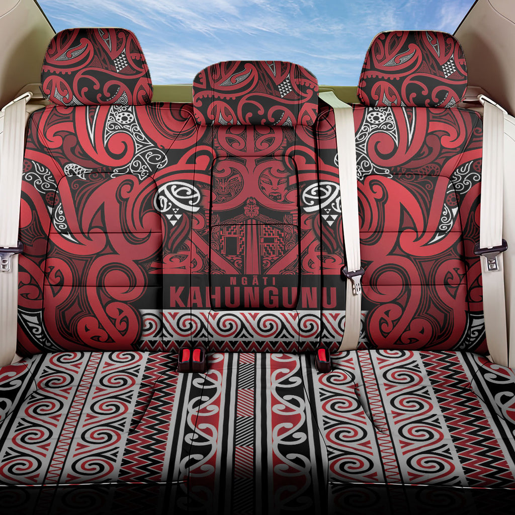 Aotearoa Iwi Ngati Kahungunu Back Car Seat Cover Maori Wharenui House Tribal Pattern
