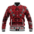 Aotearoa Iwi Ngati Kahungunu Baseball Jacket Maori Wharenui House Tribal Pattern