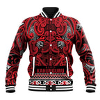 Aotearoa Iwi Ngati Kahungunu Baseball Jacket Maori Wharenui House Tribal Pattern