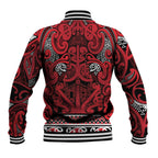 Aotearoa Iwi Ngati Kahungunu Baseball Jacket Maori Wharenui House Tribal Pattern