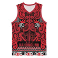 Aotearoa Iwi Ngati Kahungunu Basketball Jersey Maori Wharenui House Tribal Pattern