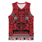 Aotearoa Iwi Ngati Kahungunu Basketball Jersey Maori Wharenui House Tribal Pattern