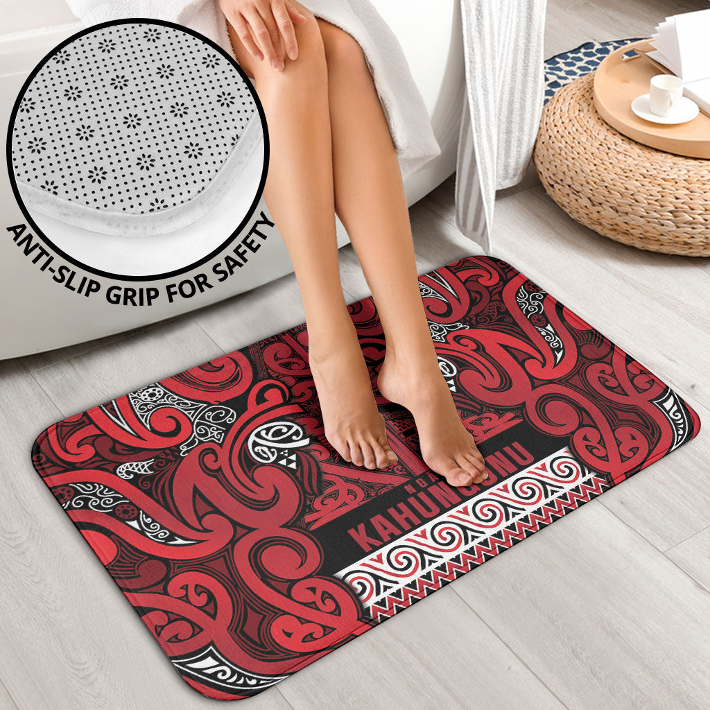 Aotearoa Iwi Ngati Kahungunu Bathroom Set Maori Wharenui House Tribal Pattern