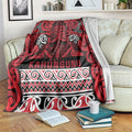 Aotearoa Iwi Ngati Kahungunu Blanket Maori Wharenui House Tribal Pattern