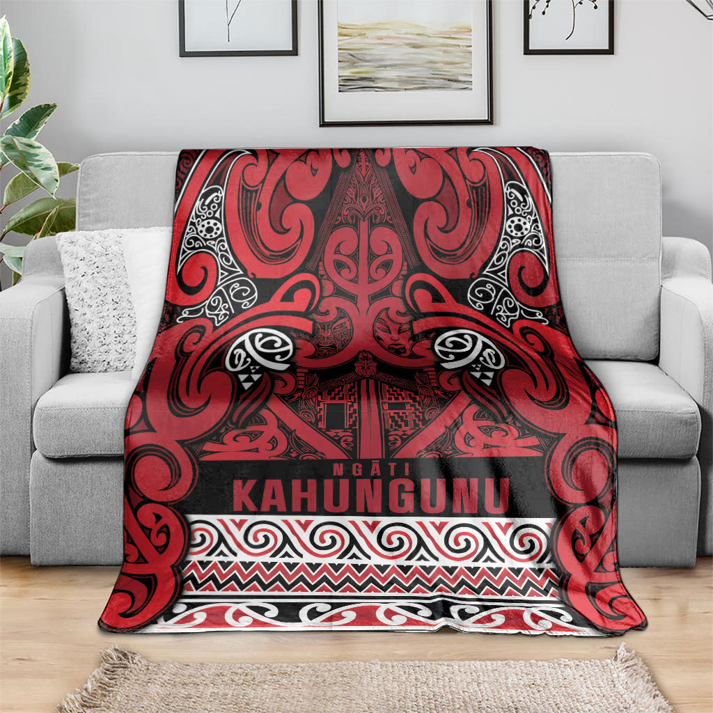 Aotearoa Iwi Ngati Kahungunu Blanket Maori Wharenui House Tribal Pattern