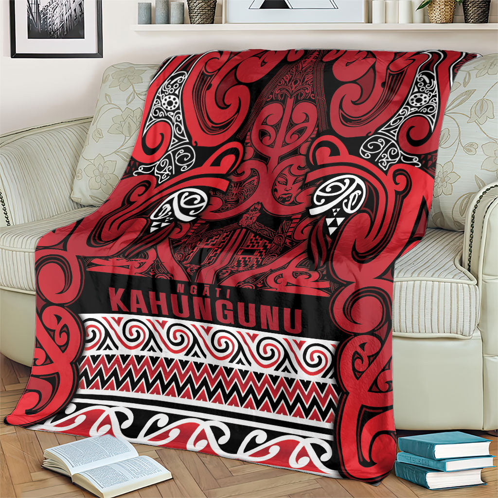 Aotearoa Iwi Ngati Kahungunu Blanket Maori Wharenui House Tribal Pattern