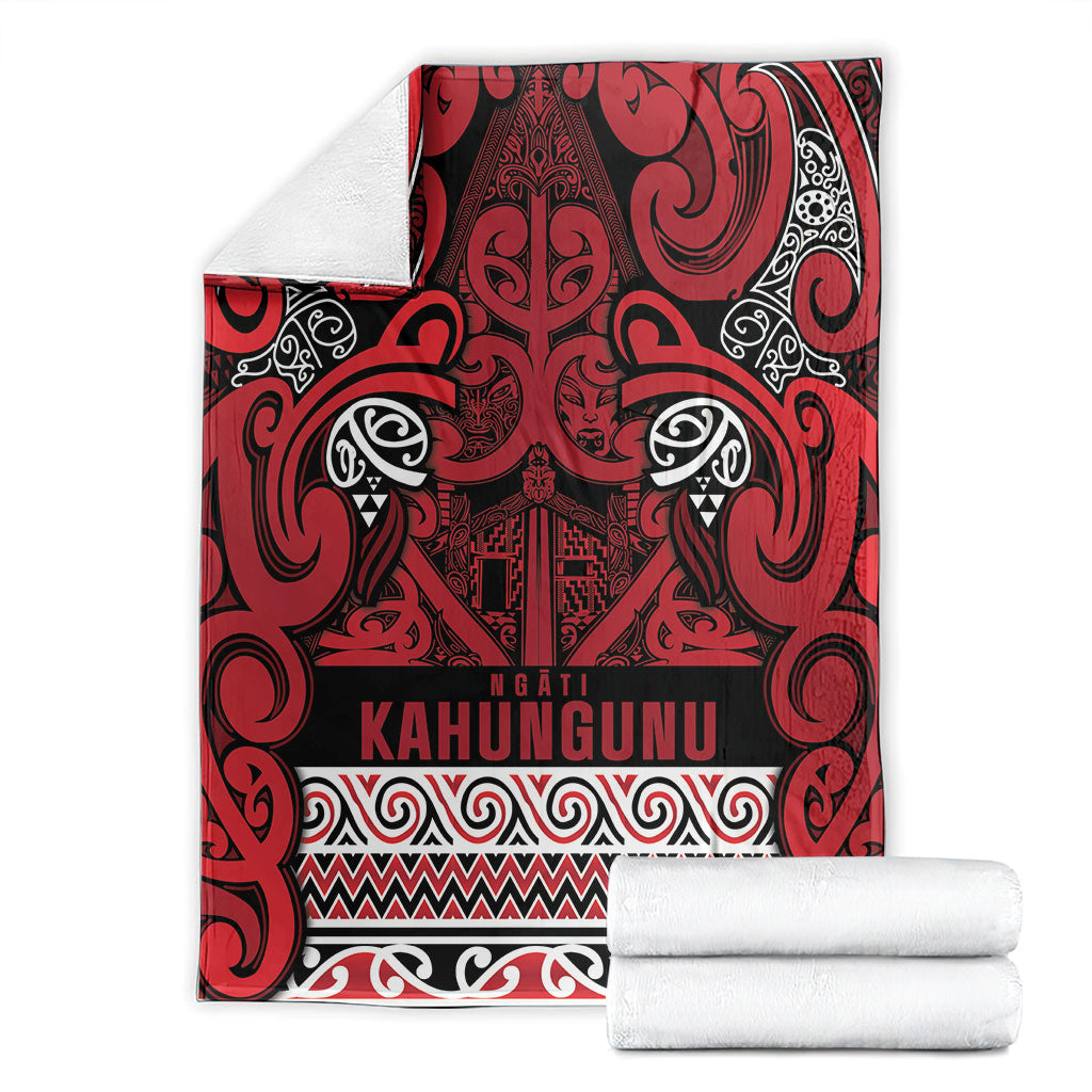Aotearoa Iwi Ngati Kahungunu Blanket Maori Wharenui House Tribal Pattern