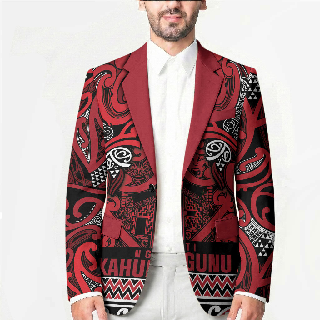 Aotearoa Iwi Ngati Kahungunu Blazer Maori Wharenui House Tribal Pattern
