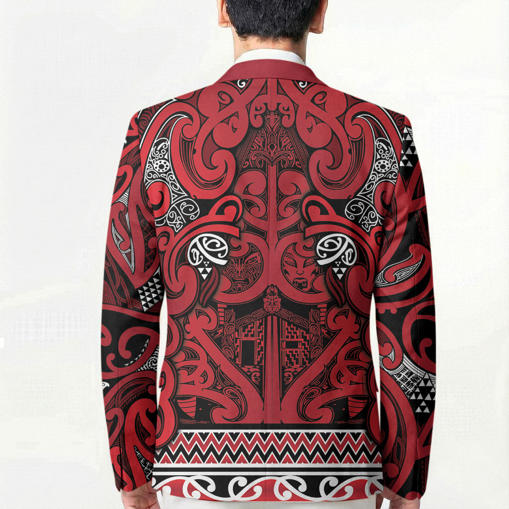 Aotearoa Iwi Ngati Kahungunu Blazer Maori Wharenui House Tribal Pattern