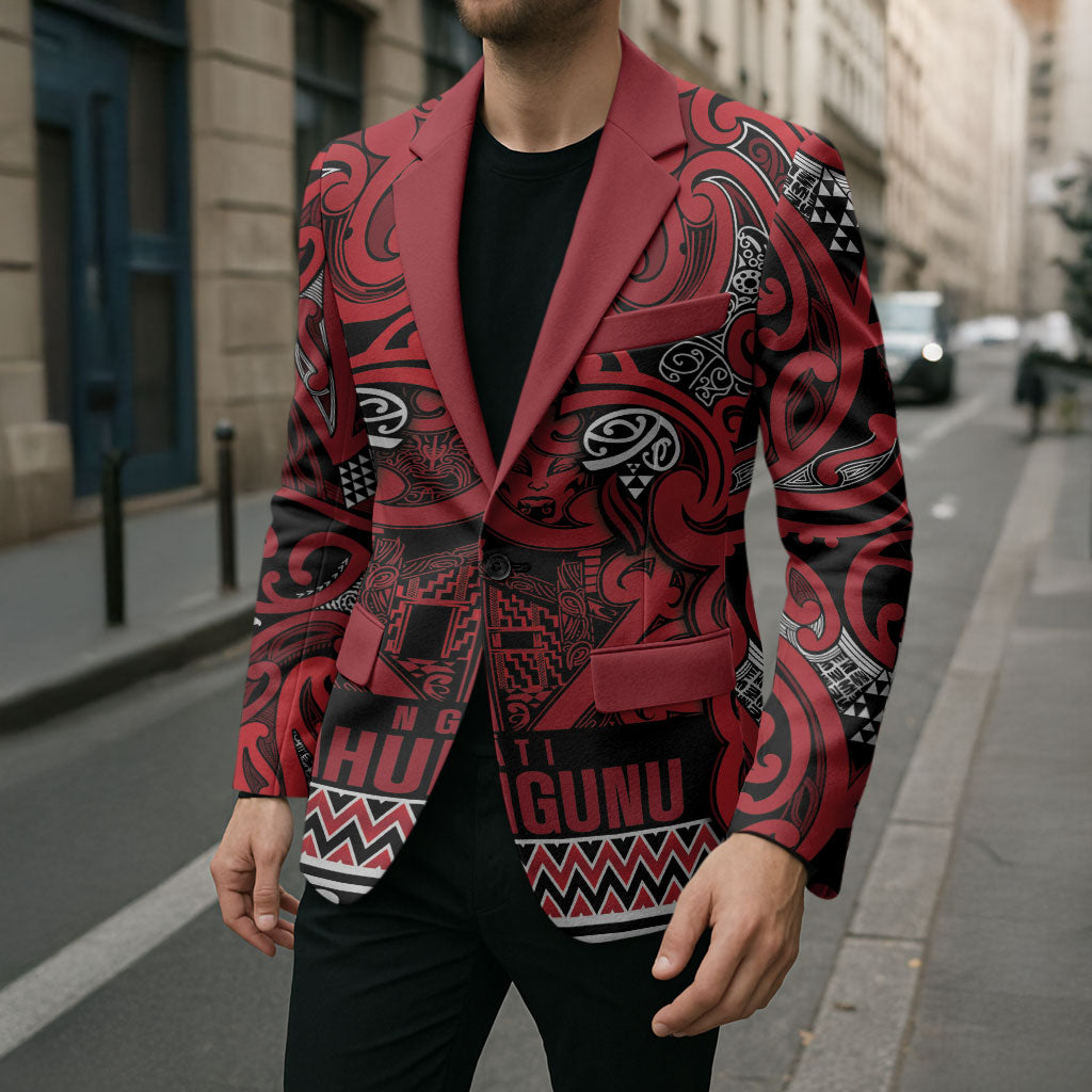 Aotearoa Iwi Ngati Kahungunu Blazer Maori Wharenui House Tribal Pattern