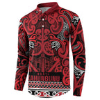 Aotearoa Iwi Ngati Kahungunu Button Sweatshirt Maori Wharenui House Tribal Pattern