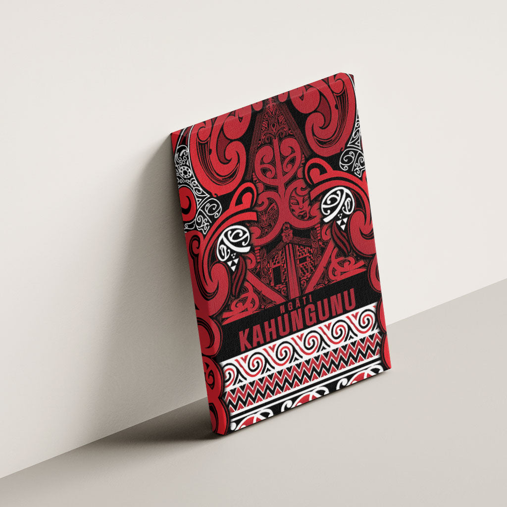 Aotearoa Iwi Ngati Kahungunu Canvas Wall Art Maori Wharenui House Tribal Pattern
