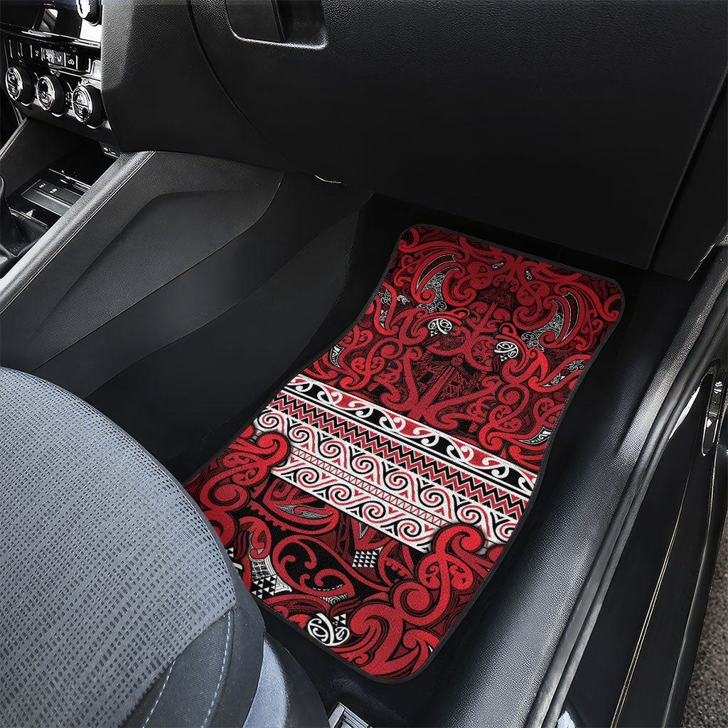 Aotearoa Iwi Ngati Kahungunu Car Mats Maori Wharenui House Tribal Pattern