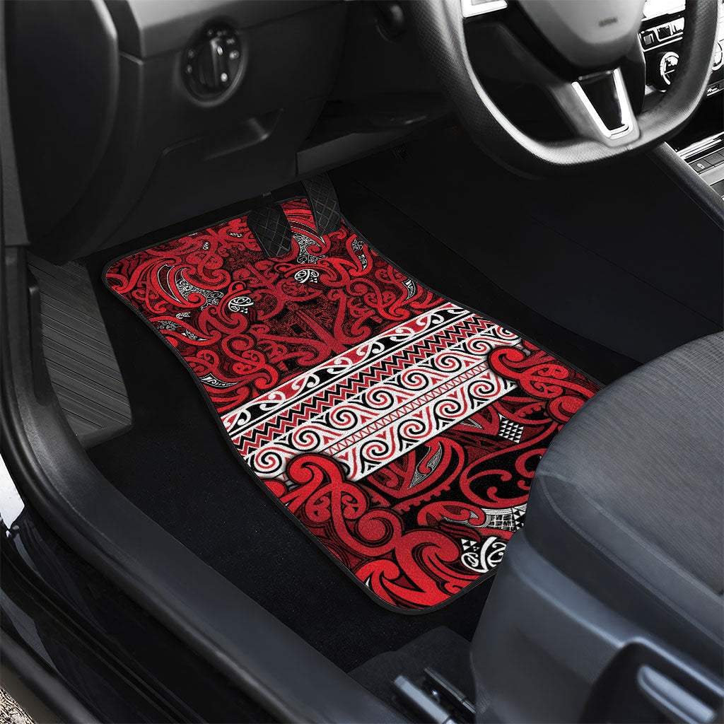 Aotearoa Iwi Ngati Kahungunu Car Mats Maori Wharenui House Tribal Pattern