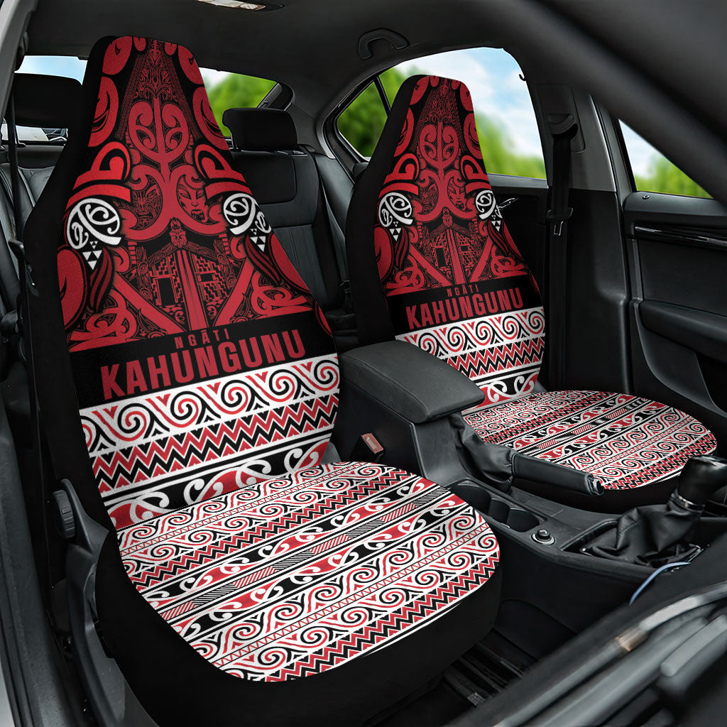 Aotearoa Iwi Ngati Kahungunu Car Seat Cover Maori Wharenui House Tribal Pattern