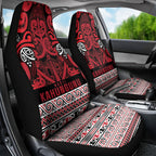 Aotearoa Iwi Ngati Kahungunu Car Seat Cover Maori Wharenui House Tribal Pattern