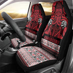 Aotearoa Iwi Ngati Kahungunu Car Seat Cover Maori Wharenui House Tribal Pattern