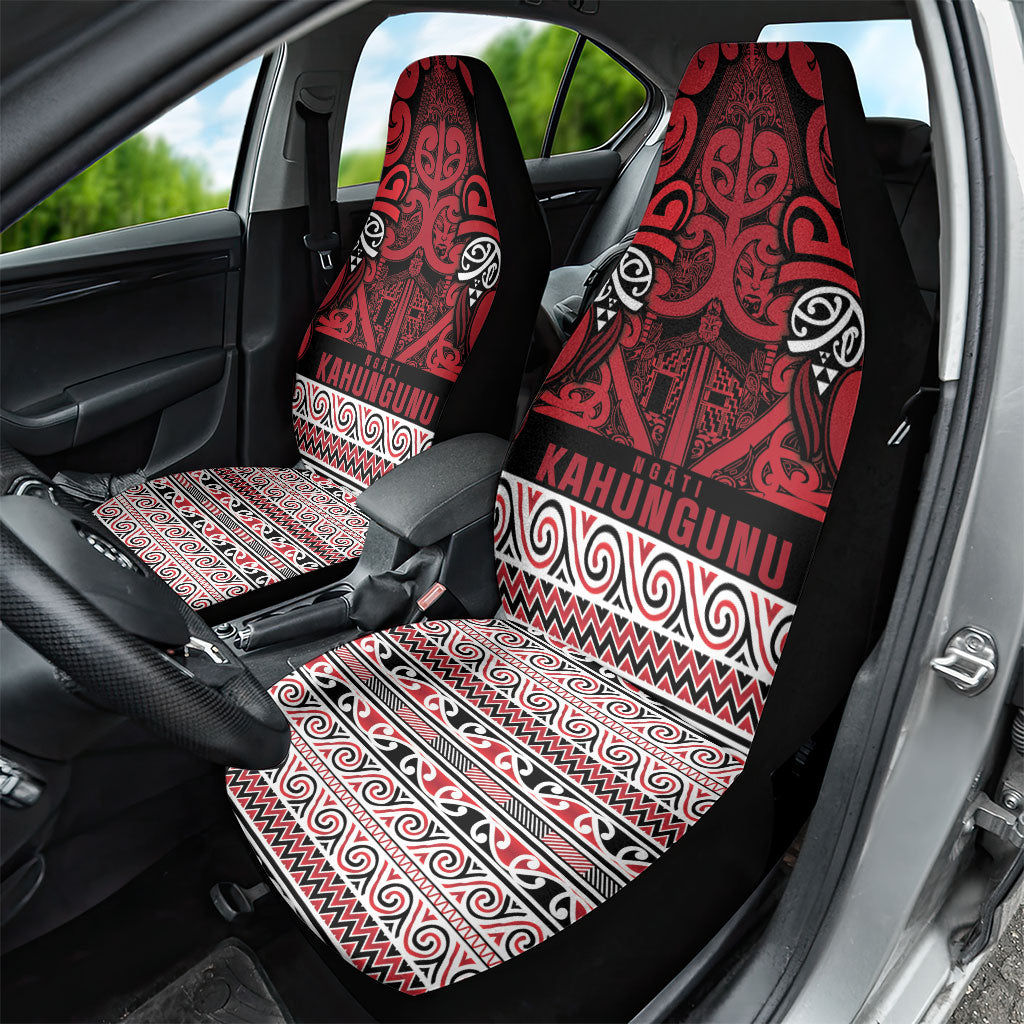 Aotearoa Iwi Ngati Kahungunu Car Seat Cover Maori Wharenui House Tribal Pattern
