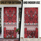 Aotearoa Iwi Ngati Kahungunu Door Cover Maori Wharenui House Tribal Pattern