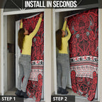 Aotearoa Iwi Ngati Kahungunu Door Cover Maori Wharenui House Tribal Pattern
