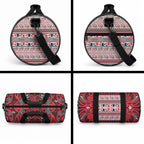 Aotearoa Iwi Ngati Kahungunu Duffle Bag Maori Wharenui House Tribal Pattern