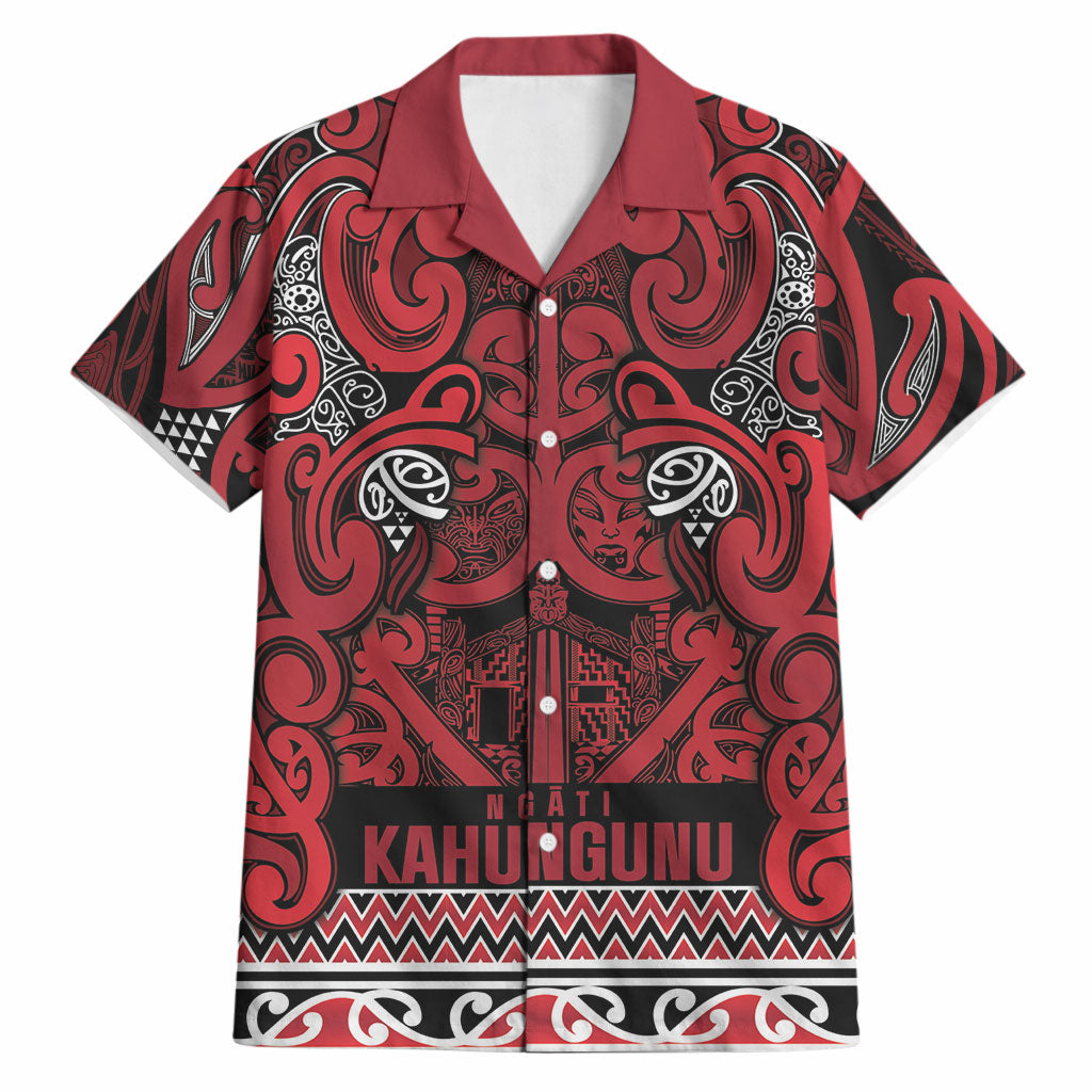 Aotearoa Iwi Ngati Kahungunu Hawaiian Shirt Maori Wharenui House Tribal Pattern
