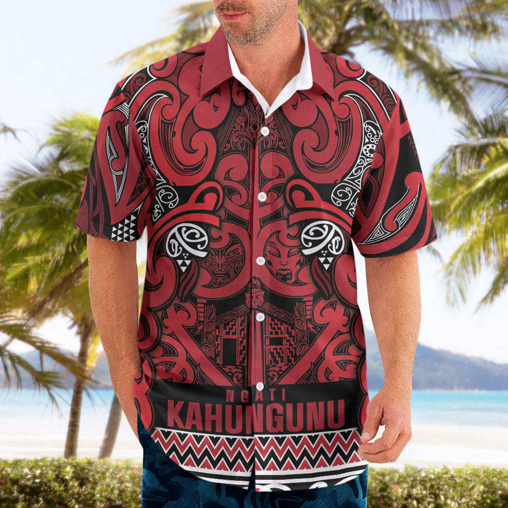 Aotearoa Iwi Ngati Kahungunu Hawaiian Shirt Maori Wharenui House Tribal Pattern