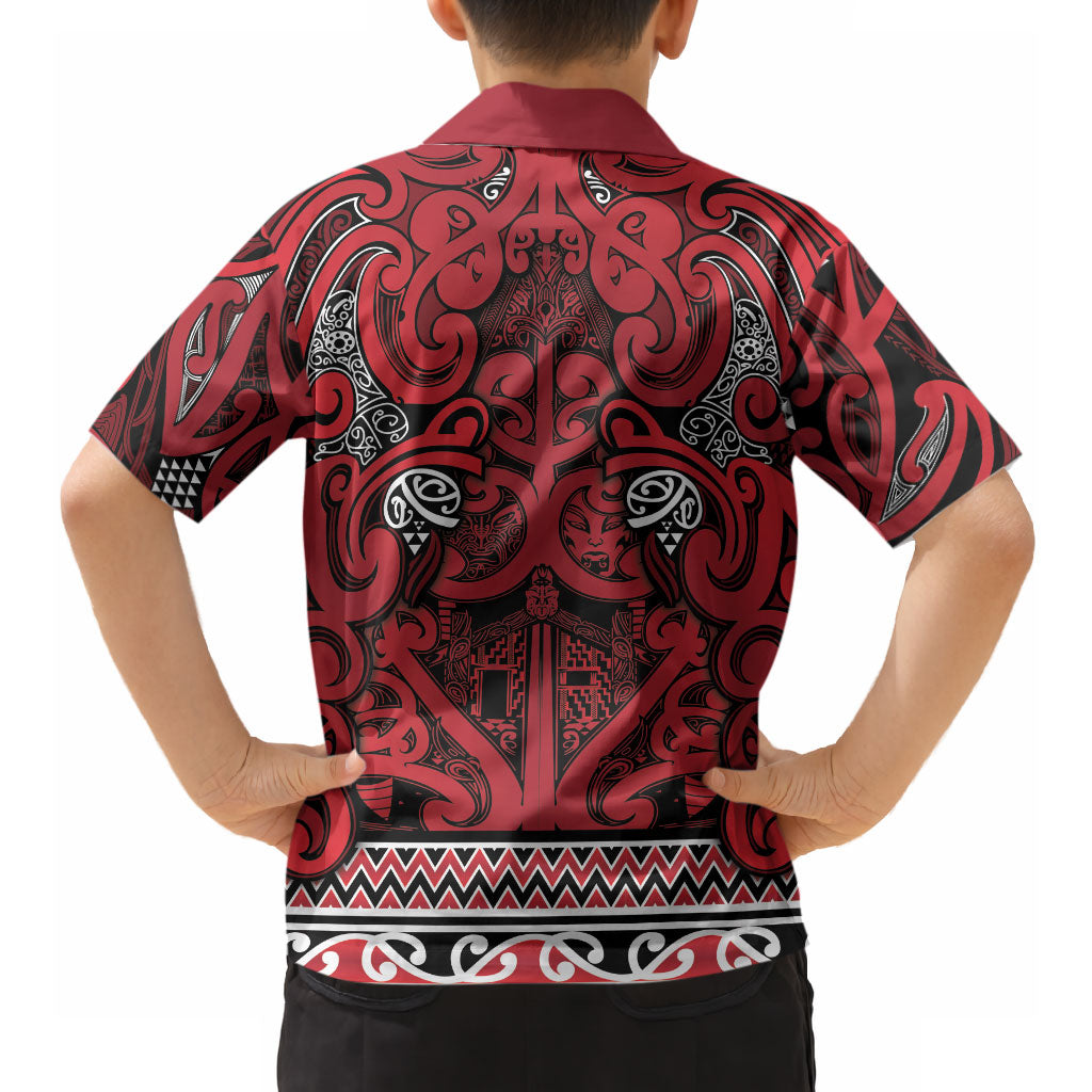 Aotearoa Iwi Ngati Kahungunu Hawaiian Shirt Maori Wharenui House Tribal Pattern