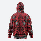 Aotearoa Iwi Ngati Kahungunu Hoodie Maori Wharenui House Tribal Pattern